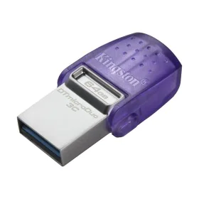 Clé USB Kingston microDuo 3C 64 GB Violet (1 Unité) de Kingston, Clés USB - Réf : S9122475, Prix : 11,81 €, Remise : %