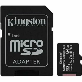 Cartão de Memória Micro SD com Adaptador Kingston Canvas Select Plus 64GB 64 GB de Kingston, Cartões de memória - Ref: S91224...