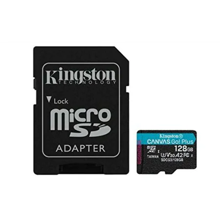 Carte Mémoire Micro SD avec Adaptateur Kingston Canvas Go! Plus 128 GB de Kingston, Cartes mémoire - Réf : S9122495, Prix : 1...