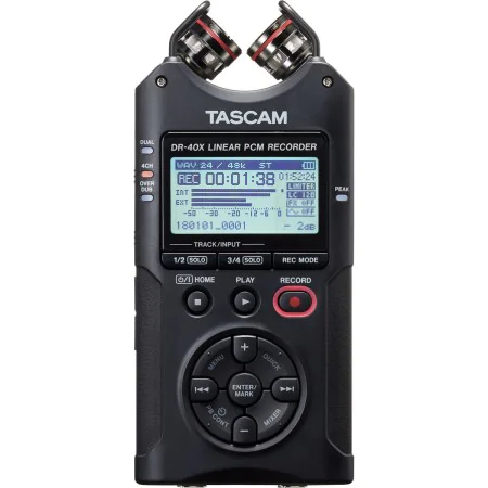 Enrégisteur Tascam DR-40X Bleu Noir de Tascam, Dictaphones numériques - Réf : S9125138, Prix : 204,16 €, Remise : %