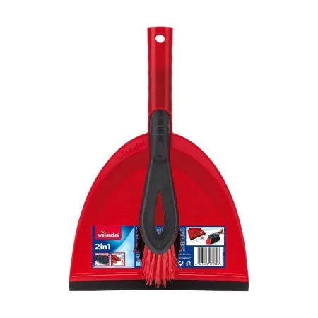 Sweeping Brush and Dustpan Cleaning Set Vileda 141743 Black Red Plastic (1 Piece) (1 Unit) by Vileda, Dustpan & Brush Sets - ...