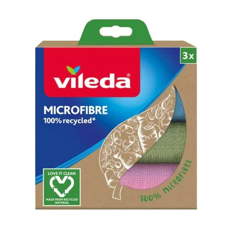 Microfibre cleaning cloth Vileda 168310 Microfibre 3 Pieces (3 Units) by Vileda, Cloths - Ref: S9126717, Price: 4,71 €, Disco...