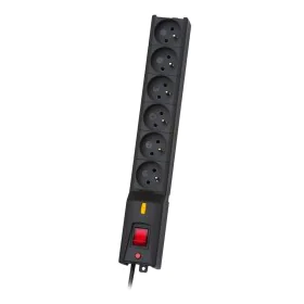 Regleta Enchufes 6 Tomas con Interruptor Lestar LX 610 G-A K.:CZ 1,5M 1,5 m 5,2 x 3,8 x 35,5 cm de Lestar, Regletas - Ref: S9...