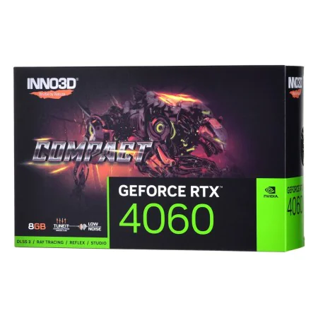 Graphics card INNO3D GEFORCE RTX 4060 COMPACT by INNO3D, Graphics cards - Ref: S9131923, Price: 359,19 €, Discount: %