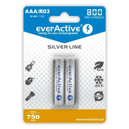 Rechargeable Batteries EverActive EVHRL03-800 AAA R03 1,2 V 3.7 V (2 Units) by EverActive, Rechargeable Batteries - Ref: S913...