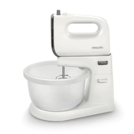 Misturadora-Amassadeira de Pão com Taça Philips HR3745/00 3 L Branco Cinzento 450 W 3 L de Philips, Batedeiras de varinhas e ...