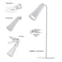 Lampe de bureau Activejet AJE-IDA 4in1 Blanc 80 Métal Plastique 150 Lm 5 W de Activejet, Lampes de table - Réf : S9138057, Pr...