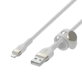 Cable USB a Lightning Belkin CAA010BT3MWH Blanco 3 m de Belkin, Cables Lightning - Ref: S9144552, Precio: 24,05 €, Descuento: %