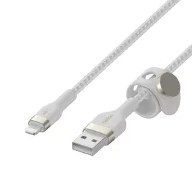 Cable USB a Lightning Belkin CAA010BT3MWH Blanco 3 m de Belkin, Cables Lightning - Ref: S9144552, Precio: 24,41 €, Descuento: %