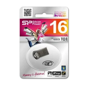 Clé USB Silicon Power Power Touch T01 Noir 16 GB de Silicon Power, Clés USB - Réf : S9163237, Prix : 6,66 €, Remise : %