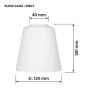 Lamp Shade Activejet klosz ALMA White Glass 12 cm by Activejet, Lamp Shades - Ref: S9174405, Price: 9,00 €, Discount: %