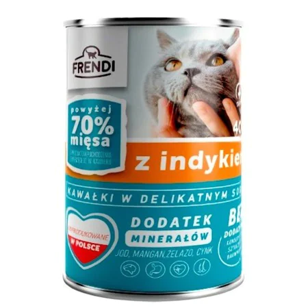 Cibo per gatti FRENDI Turkey 400 g di FRENDI, Umido - Rif: S9189103, Prezzo: 1,32 €, Sconto: %