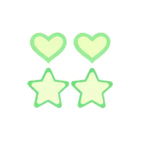 Nipple shield Peekaboo Green One size Hearts Stars by Peekaboo, Pasties & Nipple Tassels - Ref: S9400189, Price: 12,81 €, Dis...