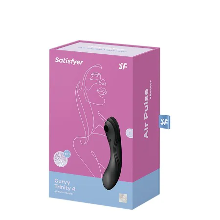 Dual Stimulation Vibe Satisfyer CURVY TRINITY 4 Black by Satisfyer, Clitoral suction - Ref: S9402690, Price: 42,06 €, Discoun...