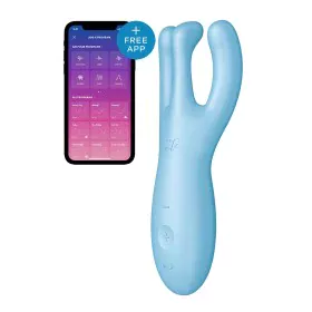 Massager Satisfyer Threesome 4 Connect Blue by Satisfyer, Massagers - Ref: S9402704, Price: 34,64 €, Discount: %