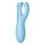 Masseur Satisfyer Threesome 4 Connect Bleu de Satisfyer, Vibromasseurs externes - Réf : S9402704, Prix : 34,64 €, Remise : %