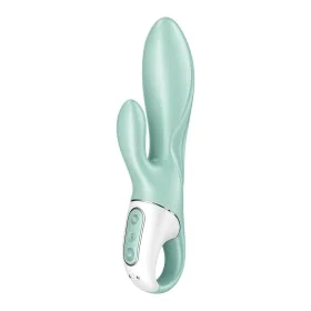 Dual Stimulation Vibe Satisfyer Air Pump Bunny 5 Green by Satisfyer, Double vibrators - Ref: S9402724, Price: 48,06 €, Discou...