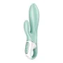 Dual Stimulation Vibe Satisfyer Air Pump Bunny 5 Green by Satisfyer, Double vibrators - Ref: S9402724, Price: 49,02 €, Discou...