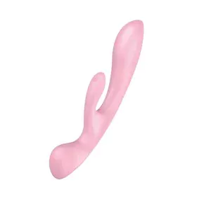 Vibrador Doble Estimulación Satisfyer Triple oh Rosa de Satisfyer, Vibradores dobles - Ref: S9402735, Precio: 42,06 €, Descue...