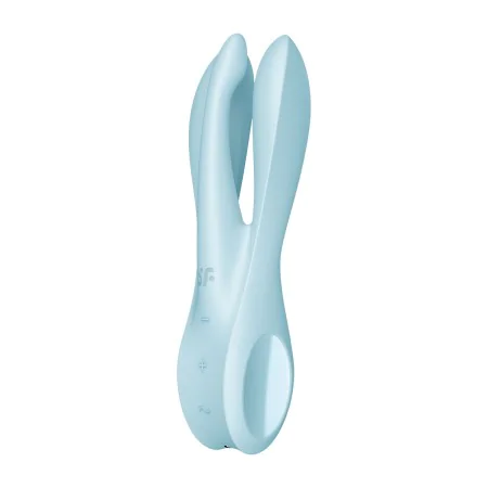 Masseur Satisfyer Threesome 1 Light Bleu de Satisfyer, Vibromasseurs externes - Réf : S9402738, Prix : 36,76 €, Remise : %