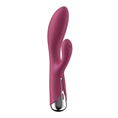 Dual Stimulation Vibe Satisfyer Spinning Rabbit 1 Red by Satisfyer, Double vibrators - Ref: S9402784, Price: 42,06 €, Discoun...