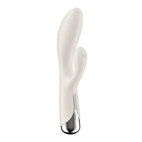 Vibratore Doppia Stimolazione Satisfyer Spinning Rabbit 1 Bianco di Satisfyer, Vibratori Rabbit - Rif: S9402786, Prezzo: 42,0...