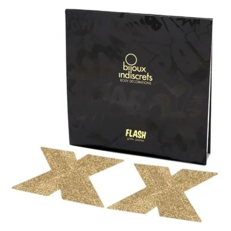 Flash Kreuz goldfarbener Brustschmuck Bijoux Indiscrets FLASH von Bijoux Indiscrets, Pasties - Ref: M0400301, Preis: 8,52 €, ...