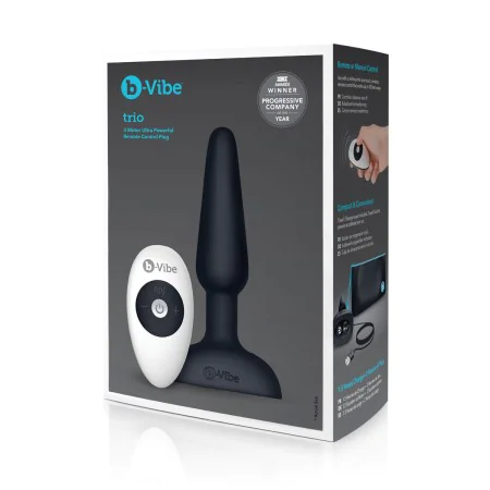 Plug Vibratório com Comando Trio Preto B-Vibe 05882610000 Preto de B-Vibe, Plugs - Ref: S9402907, Preço: 90,92 €, Desconto: %