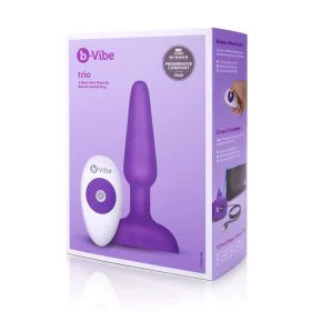 Butt Plug con Telecomando Trio Viola B-Vibe 05882530000 Viola di B-Vibe, Plug anali - Rif: S9402908, Prezzo: 84,19 €, Sconto: %