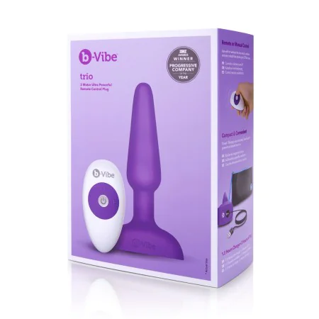 Trio Remote Control Plug Purple B-Vibe 05882530000 Purple by B-Vibe, Plugs - Ref: S9402908, Price: 84,19 €, Discount: %