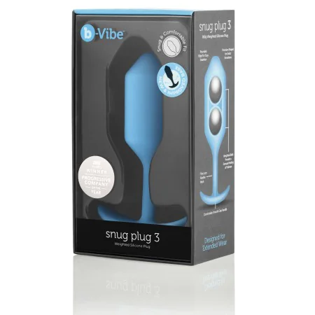 Snug Plug 3 Vert Bleu B-Vibe 96755 de B-Vibe, Plugs anals - Réf : S9402921, Prix : 39,76 €, Remise : %