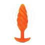 Vibrating Butt Plug B-Vibe Swirl Texture Orange by B-Vibe, Plugs - Ref: S9402935, Price: 55,54 €, Discount: %