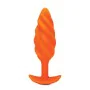 Vibrating Butt Plug B-Vibe Swirl Texture Orange by B-Vibe, Plugs - Ref: S9402935, Price: 55,54 €, Discount: %