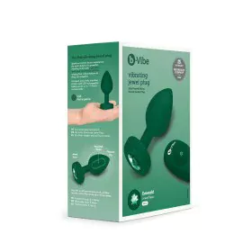 Plug Anal B-Vibe Vibrating Jewel Verde M/L de B-Vibe, Vibradores anais e perineais - Ref: S9402944, Preço: 75,47 €, Desconto: %