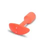 Plug Anal B-Vibe Vibrating Snug Naranja de B-Vibe, Vibradores anales y perineales - Ref: S9402947, Precio: 60,23 €, Descuento: %