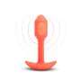 Plug Anal B-Vibe Vibrating Snug Naranja de B-Vibe, Vibradores anales y perineales - Ref: S9402947, Precio: 60,23 €, Descuento: %