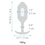 Anal plug B-Vibe Vibrating Snug 3 Blue (3,7 x 13,8 x 1 cm) by B-Vibe, Butterflies - Ref: S9402948, Price: 69,72 €, Discount: %