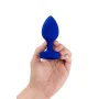 Vibratore B-Vibe Vibrating Jewel Azzurro Blu Marino L/XL di B-Vibe, Vibratori anali e per perineo - Rif: S9402950, Prezzo: 78...