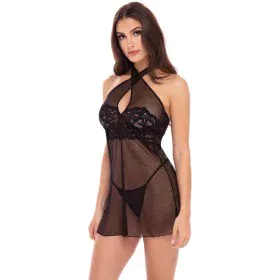 Baby doll René Rofé Nero M/L di René Rofé, Babydoll e négligé - Rif: S9404022, Prezzo: 16,40 €, Sconto: %