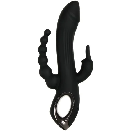 Masturbatore Doppia Penetrazione Evolved Trifecta Nero di Evolved, Dildo doppi - Rif: S9404605, Prezzo: 48,71 €, Sconto: %