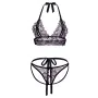 Set di Lingerie Barely Bare Nero (Taglia unica) di Barely Bare, Completi intimi - Rif: S9404630, Prezzo: 16,40 €, Sconto: %