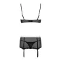 Conjunto de Lingerie com Renda Obsessive Maidme S/M Preto de Obsessive, Disfarces - Ref: M0400621, Preço: 27,94 €, Desconto: %