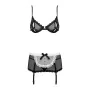 Conjunto de Lingerie com Renda Obsessive Maidme S/M Preto de Obsessive, Disfarces - Ref: M0400621, Preço: 27,94 €, Desconto: %