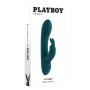 Vibrateur G-Spot Playboy Rabbit Vert de Playboy, Vibrateurs du point G - Réf : S9404861, Prix : 32,48 €, Remise : %