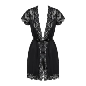 Robe Obsessive PEIGNOIR Black L/XL by Obsessive, Baby Dolls, Chemises & Negligees - Ref: M0400656, Price: 29,65 €, Discount: %