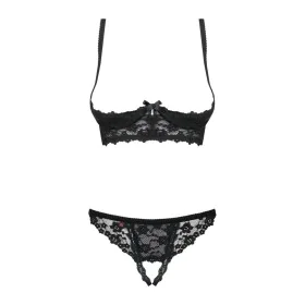 Lace Underwear Set Obsessive Letica Black S/M by Obsessive, Lingerie Sets - Ref: M0400667, Price: 20,35 €, Discount: %