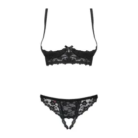 Lace Underwear Set Obsessive Letica Black S/M by Obsessive, Lingerie Sets - Ref: M0400667, Price: 19,17 €, Discount: %