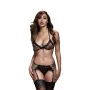 Leopard Spitzen-BH-Top, Strumpfhalter und Höschen Einheitsgröße Baci Lingerie BW3110-LEOOS (Einheitsgröße) von Baci Lingerie,...