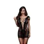 Mini robe corset en dentelle Taille unique Baci Lingerie BLW3126 Noir (Taille unique) de Baci Lingerie, Robes - Réf : S940544...