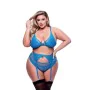 Conjunto de Lencería Baci Lingerie Garter & Panty Azul (Queen) de Baci Lingerie, Conjuntos de lencería - Ref: S9405491, Preci...